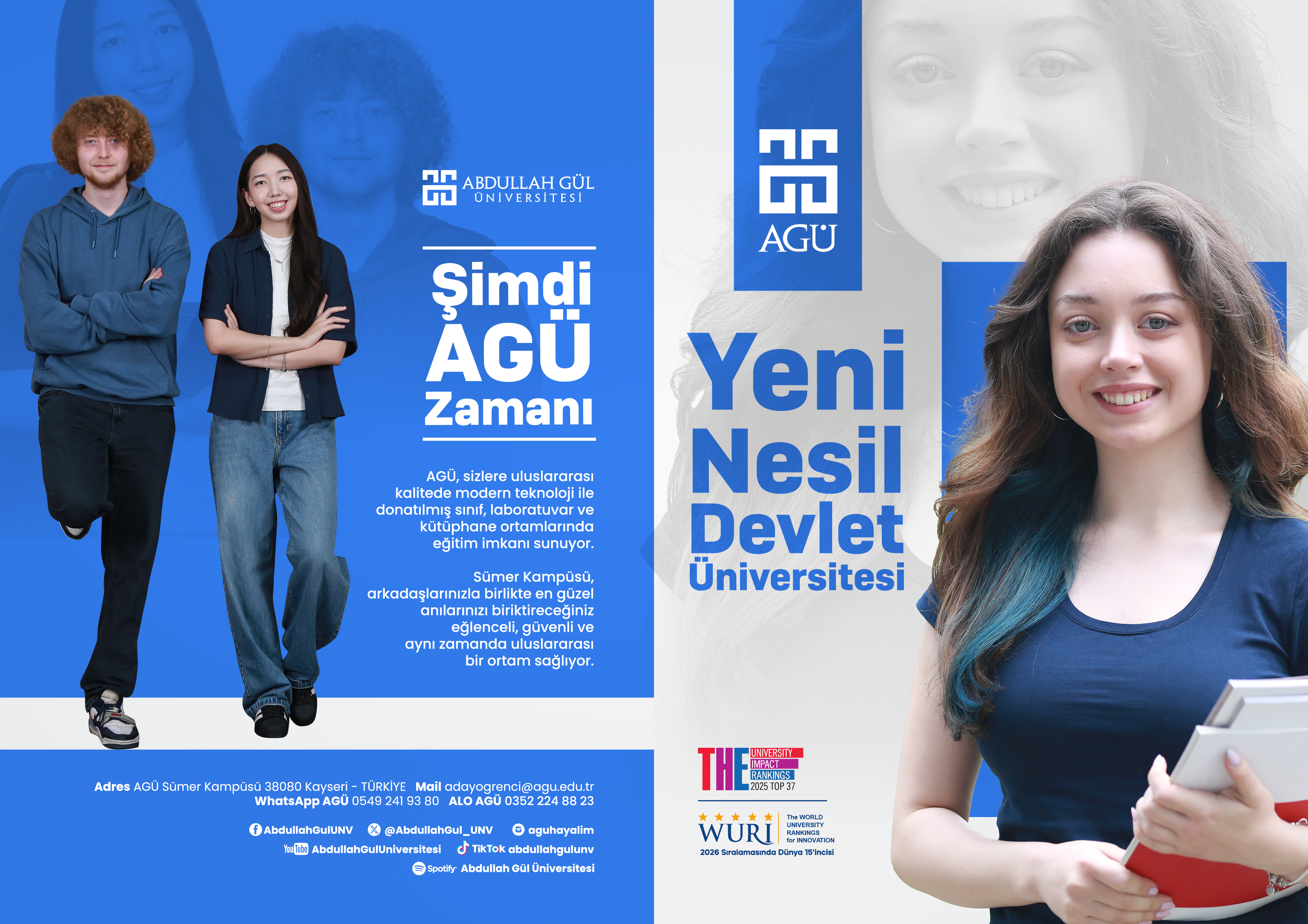AGÜ 2026 başarı bursları ve öğrenci olanakları